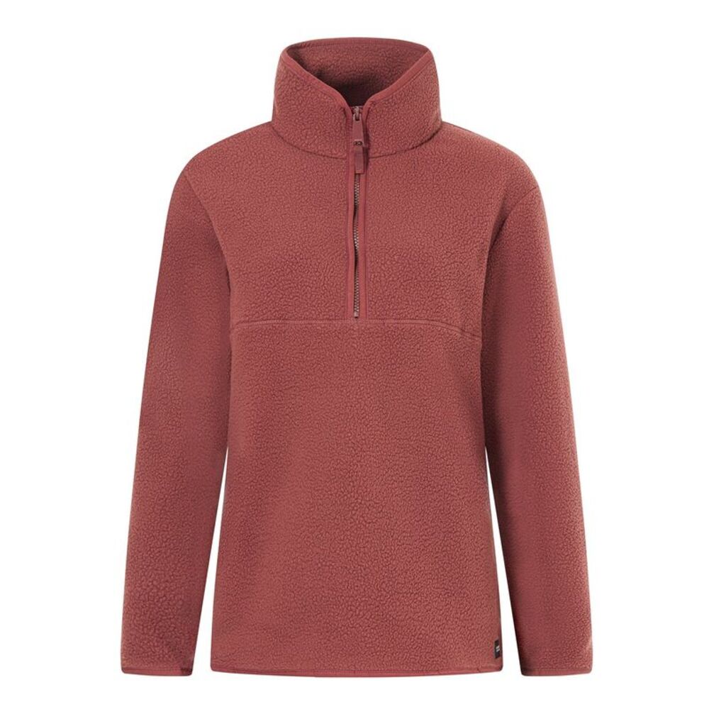 Regatta Womens/Ladies Frankie Borg Half Zip Fleece / Dark Cherry